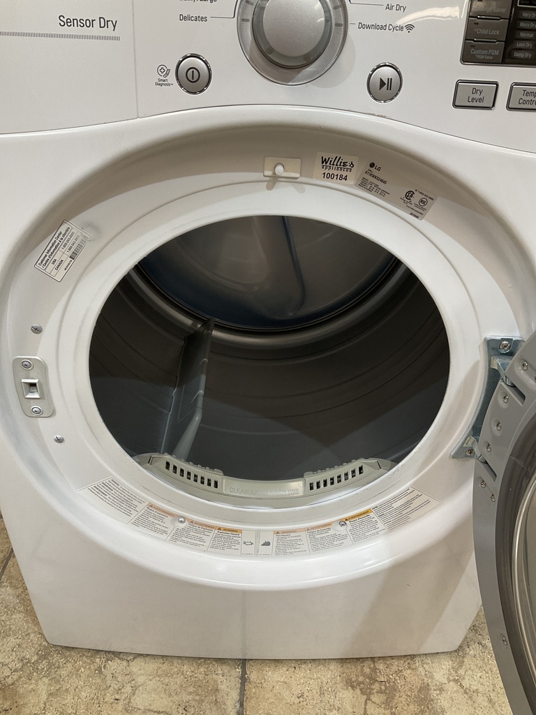 Lg Used Electric Dryer 220volts (40/50 AMP) 27inches {no cord} (White) 