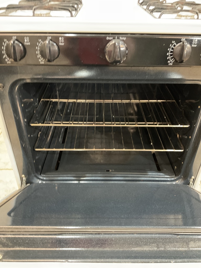 Hotpoint Used Natural Gas Stove 30inches (White/Black) 