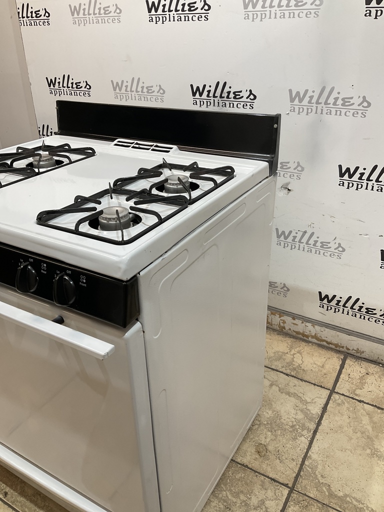 Hotpoint Used Natural Gas Stove 30inches (White/Black) 