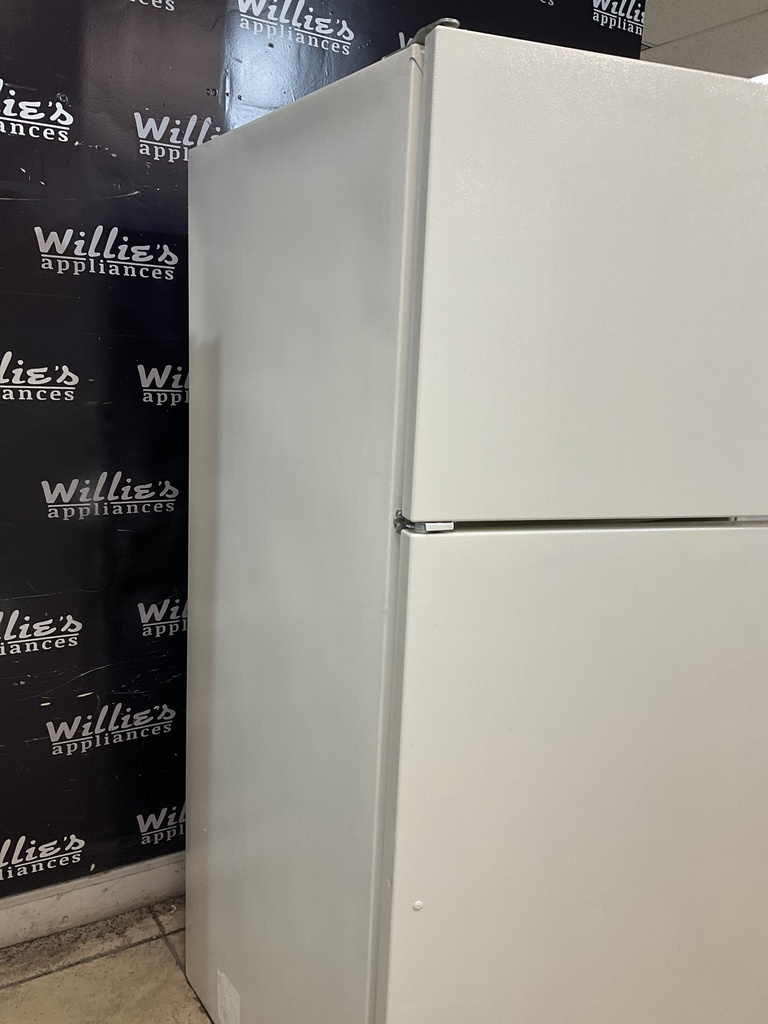 Kenmore Used Refrigerator Top and Bottom 30x66 (Bisque) 