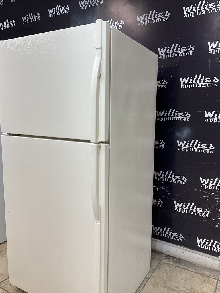 Kenmore Used Refrigerator Top and Bottom 30x66 (Bisque) 