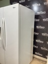 Whirlpool Used Refrigerator Side by Side 35 1/2” x 69 (White) 