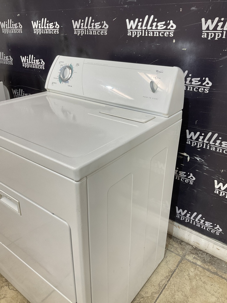 Whirlpool Used Electric Dryer 220volts (30 AMP) 29inches {3 prong} (White) 