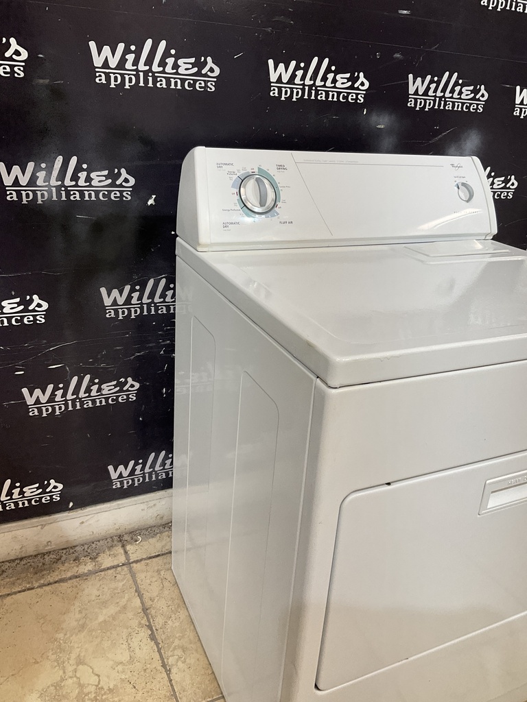Whirlpool Used Electric Dryer 220volts (30 AMP) 29inches {3 prong} (White) 