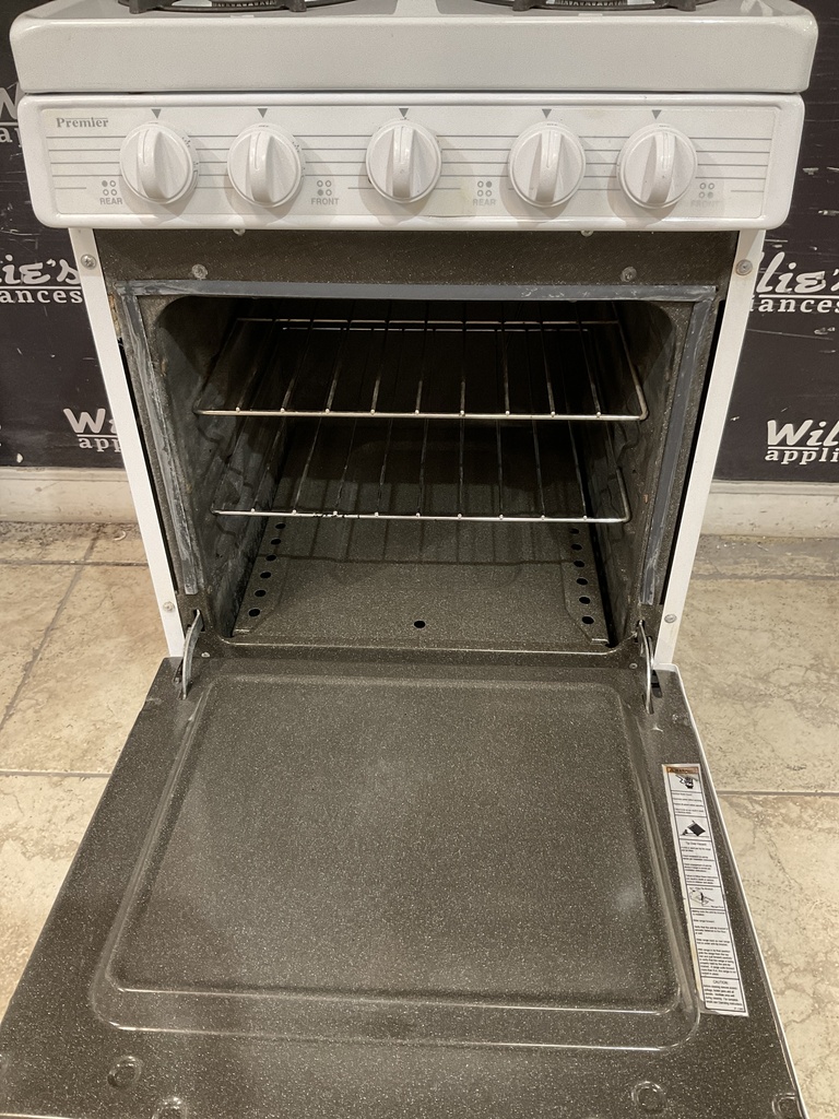 Premier Used Natural Gas Stove 20inches  (White) 