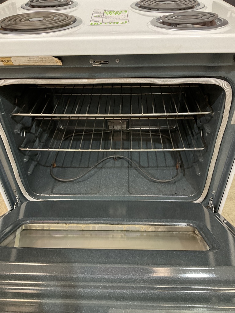Whirlpool Used Electric Stove 220volts (40/50 AMP) 30inches {no cord} (White) 