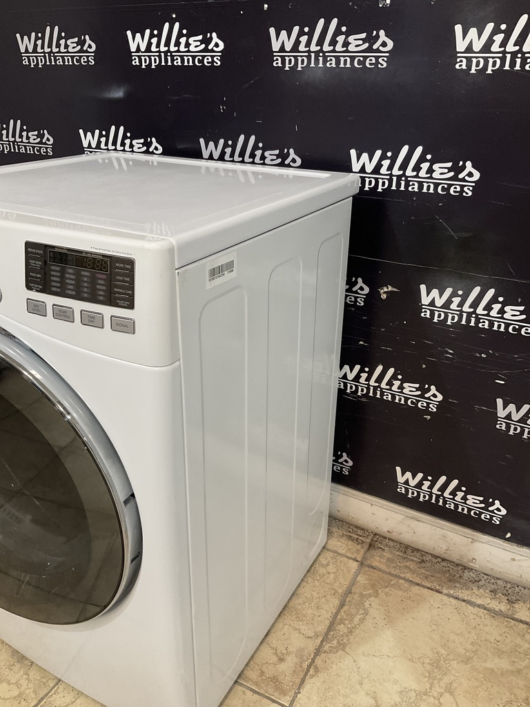 Lg Used Electric Dryer 220volts (30 AMP) 27inches {no cord} (white) 