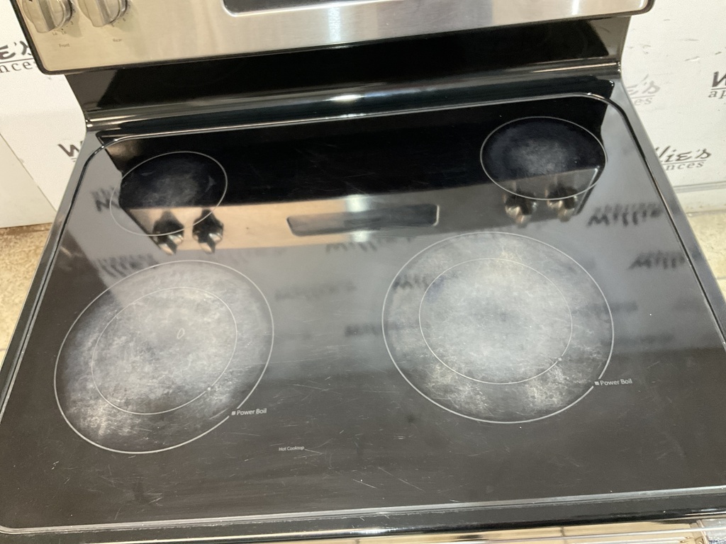 Ge Used Electric Stove 220volts (40/50 AMP) 30inches {no cord} (Stainless steel)