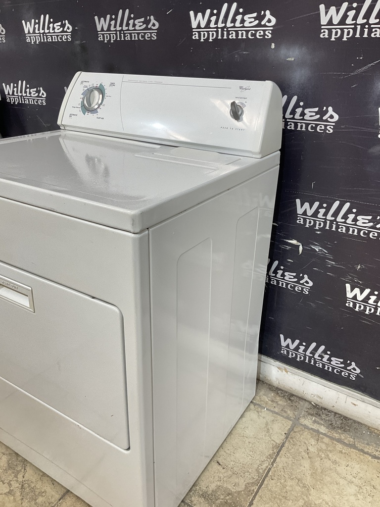 Whirlpool Used Electric Dryer 220volts (30 AMP) 29inches {4 prong} (White)