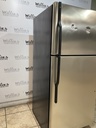 Ge Used Refrigerator Top and Bottom 30x66 1/2” (Stainless Steel)