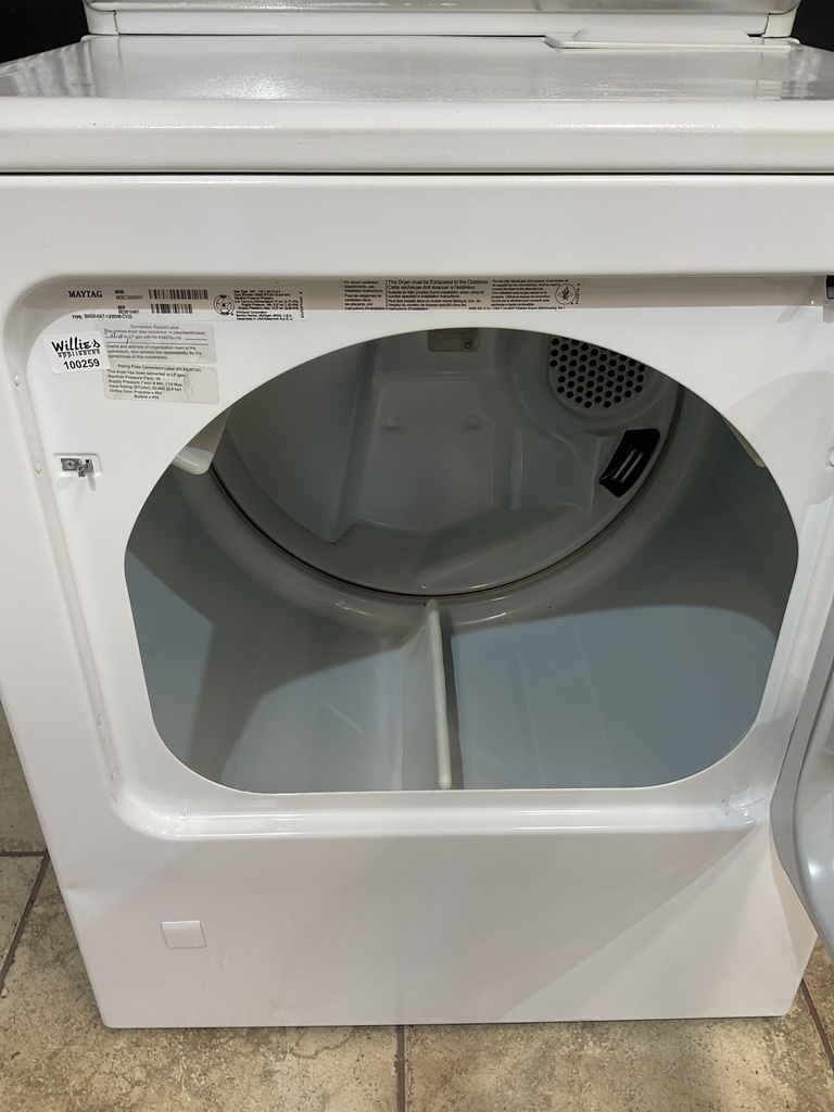 Maytag Used Natural Gas Dryer 29inches (white) 
