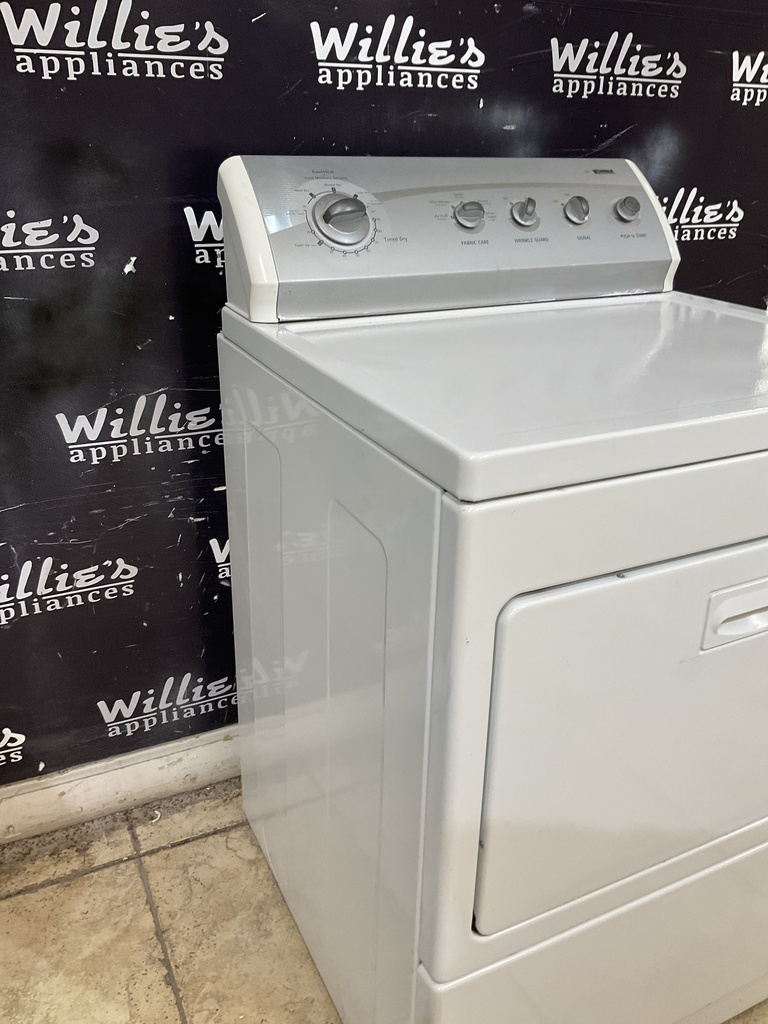 Kenmore Used Electric Dryer 220volts (30 AMP) 27inches {3 prong} (White)