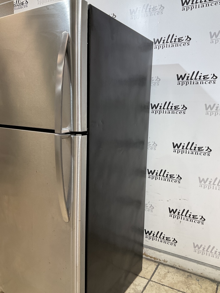 Frigidaire Used Refrigerator Top and Bottom 30x68 1/2” (Stainless Steel) 