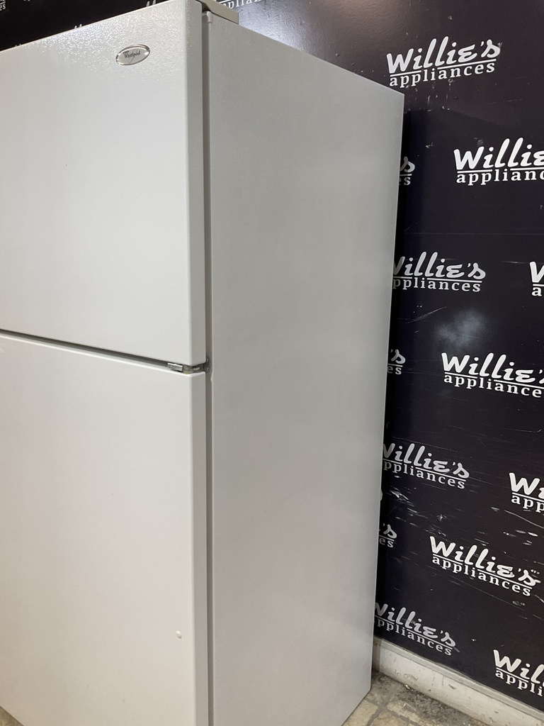 Whirlpool Used Refrigerator Top and Bottom 33x66 (White) 