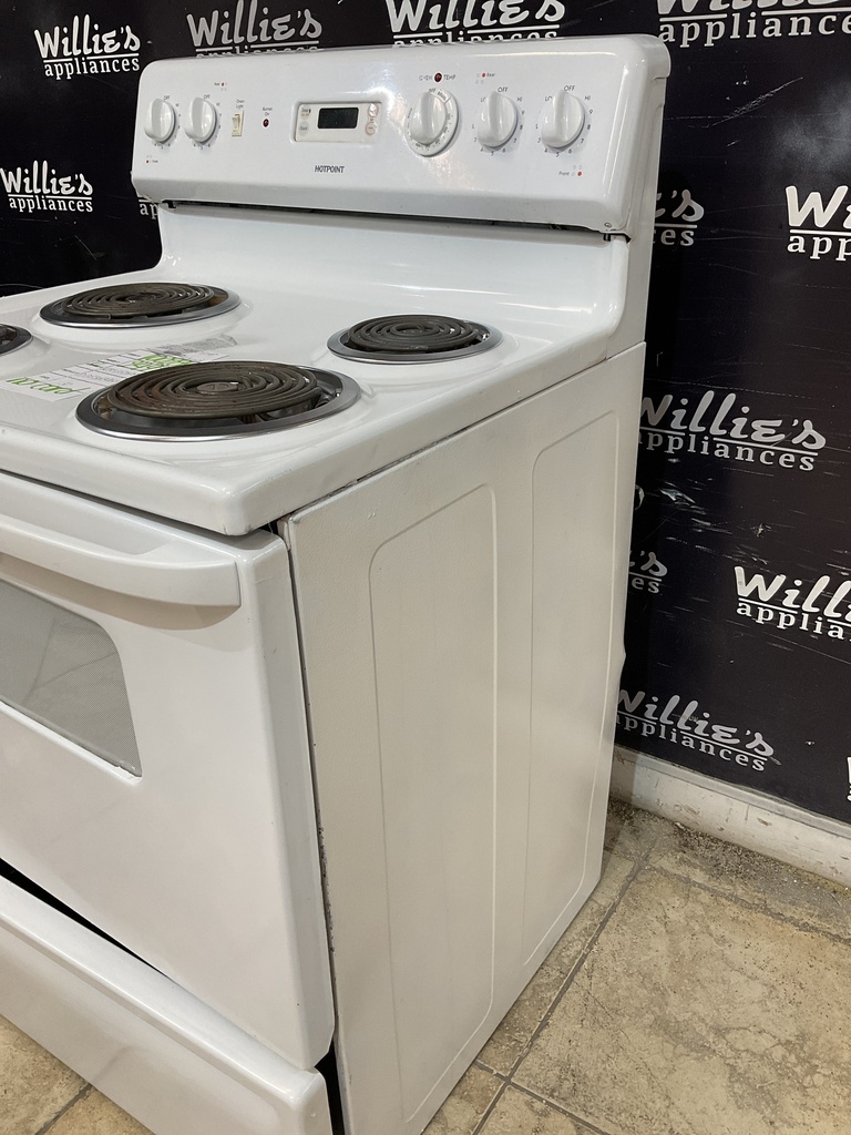 Hotpoint Used Electric Stove 220volts (40/50 AMP) 30inches {no cord} (White) 