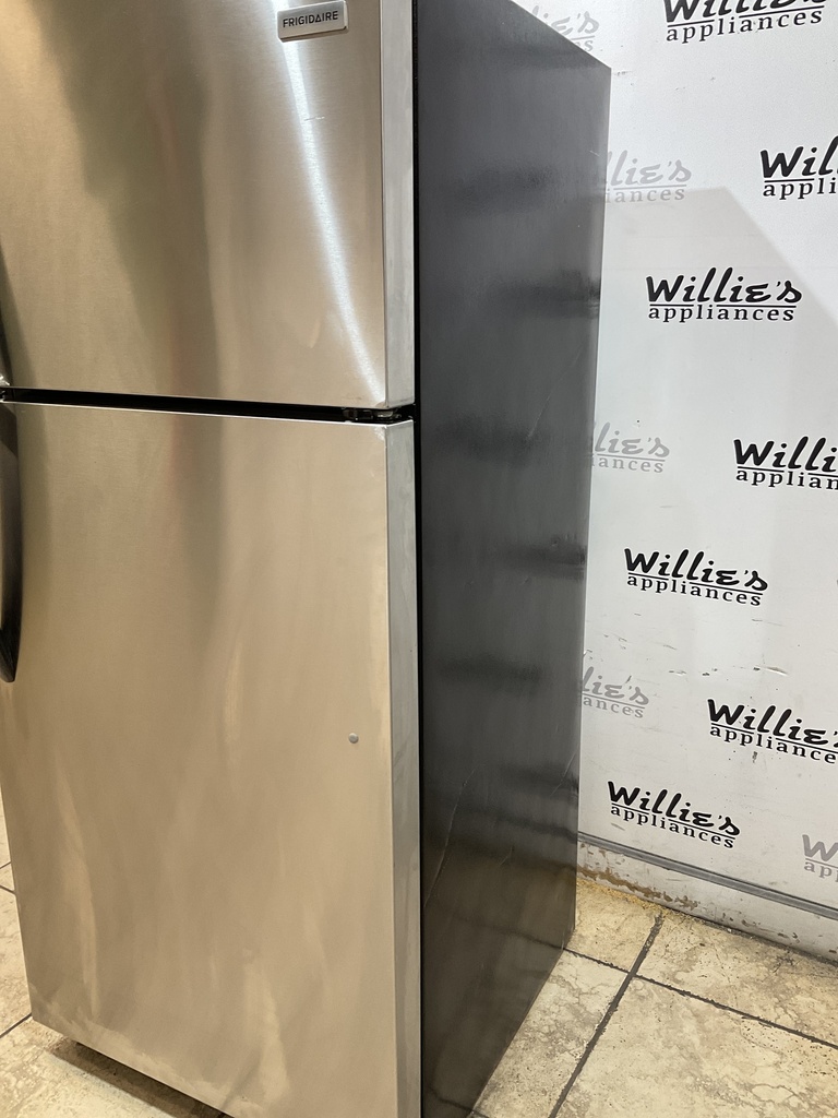 Frigidaire Used Refrigerator Top and Bottom 28x65 (Stainless Steel) 