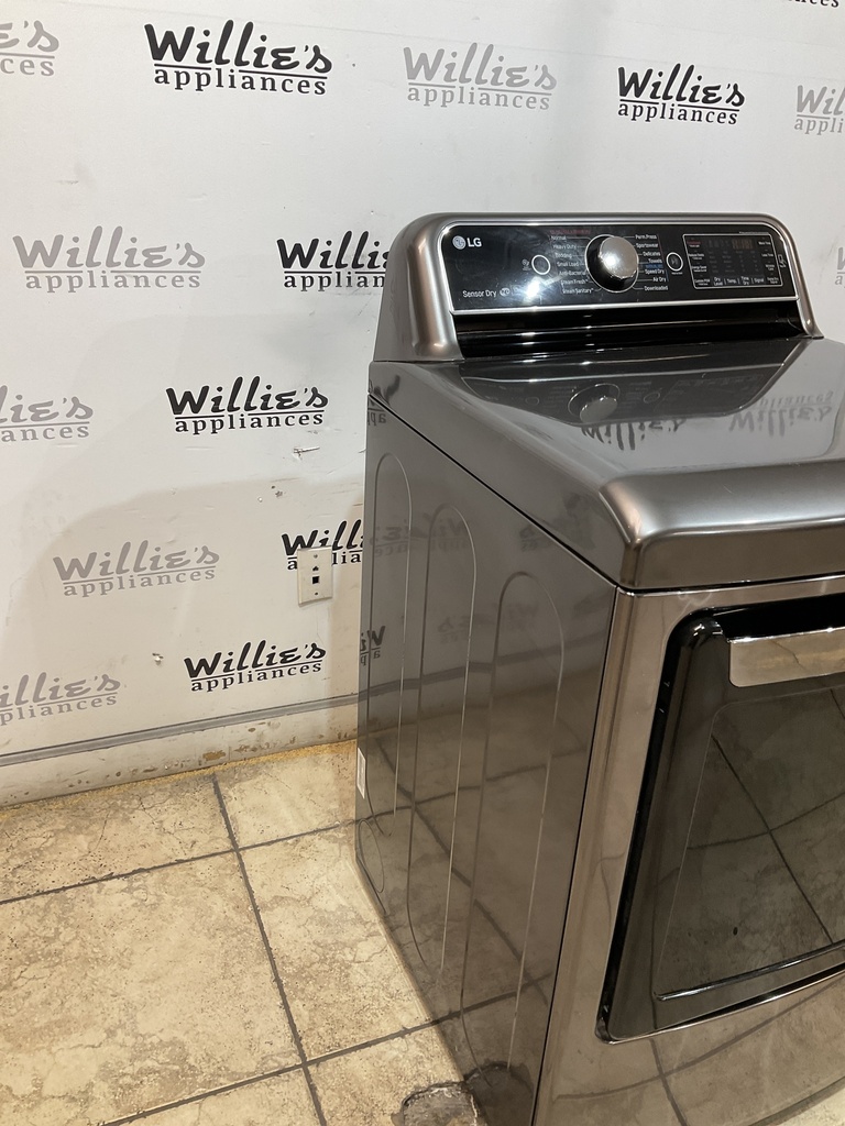 Lg Used Electric Dryer 220volts (30 AMP) 27inches {3 prong} (Dark Grey)