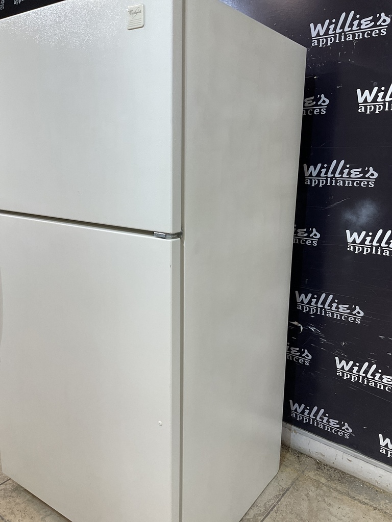 Whirlpool Used Refrigerator Top and Bottom 33x66 (Bisque) 