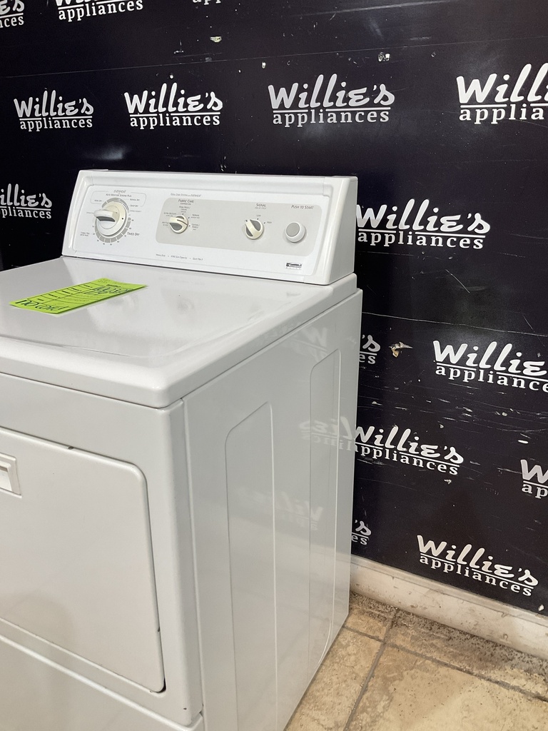 Kenmore Used Electric Dryer 220volts (30 AMP) 27inches {no cord} (White) 