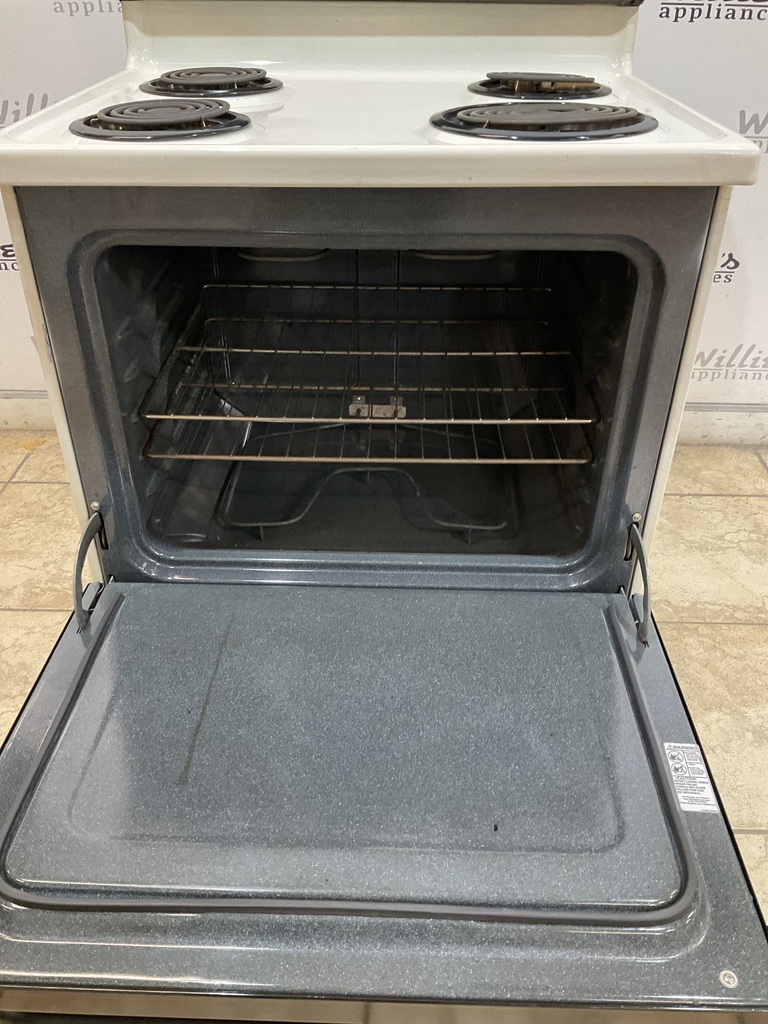 Ge Used Electric Stove 220volts (30/50 AMP) 30inches {3 prong} (Bisque/Black) 