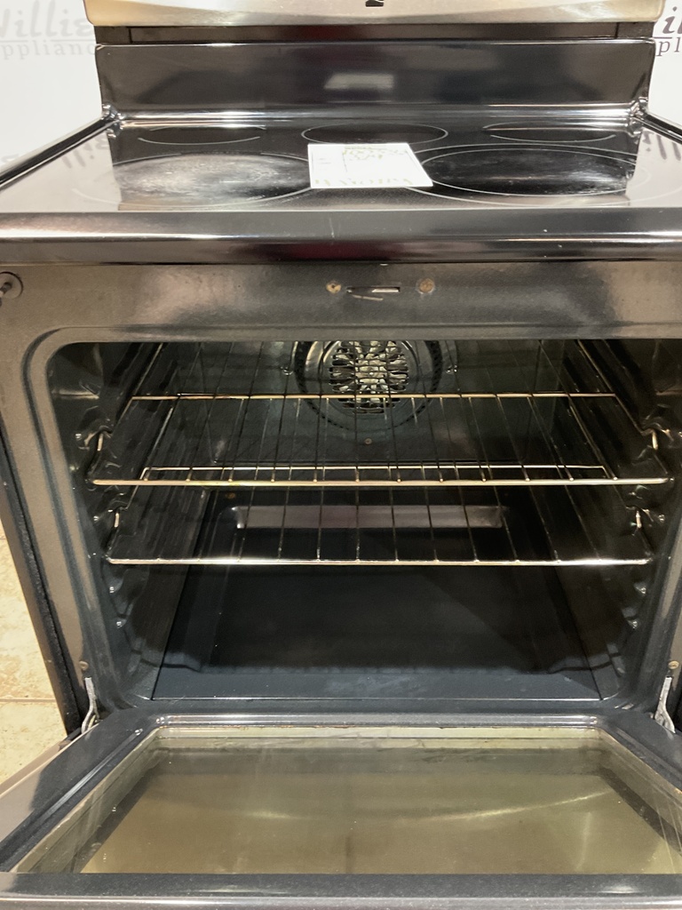 Kenmore Used Electric Stove 220volts (40/50 AMP) 30inches {4 prong} (Stainless Steel) 