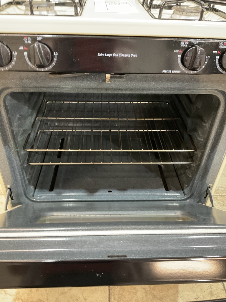 Ge Used Natural Gas Stove 30inches (Bisque/Black) 