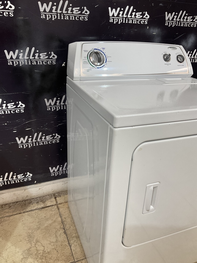Whirlpool Used Electric Dryer 220volts (30 AMP) 29inches {no cord} (Whitej 