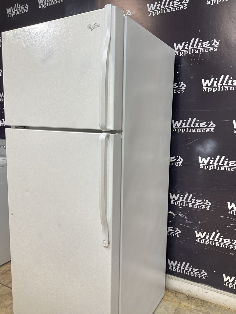 Whirlpool Used Refrigerator Top and Bottom 28x68 (White) 