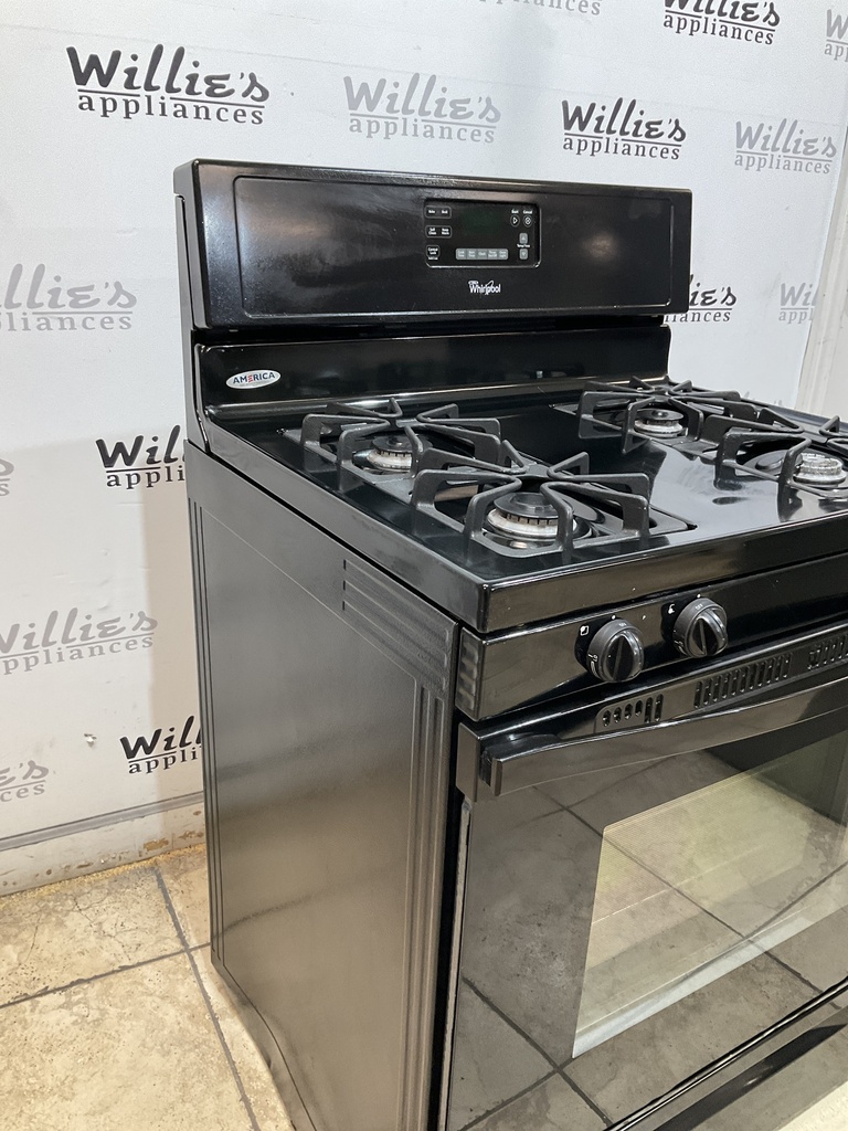 Whirlpool Used Natural Gas Stove 30inches (Black) 