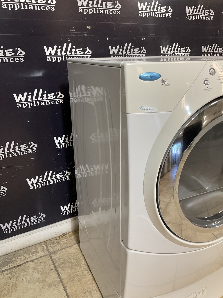 Whirlpool Used Electric Dryer 220volts (30 AMP) 27inches {3 prong} (White) 