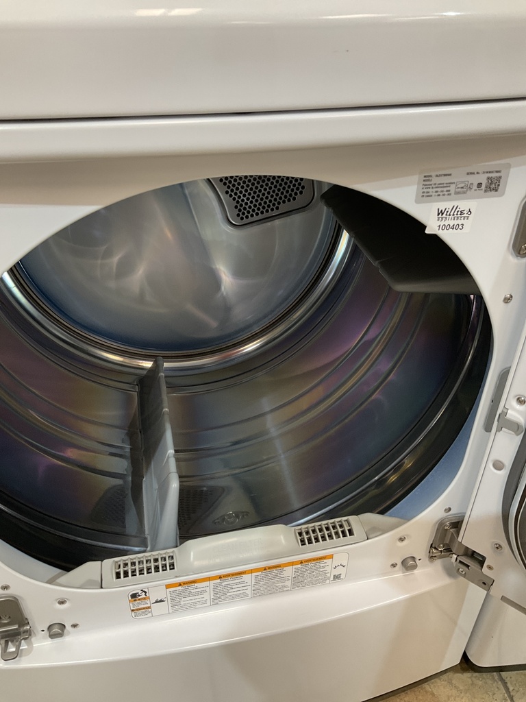 Lg Used Electric Dryer 220volts (30 AMP) 27inches {4 prong} (White)