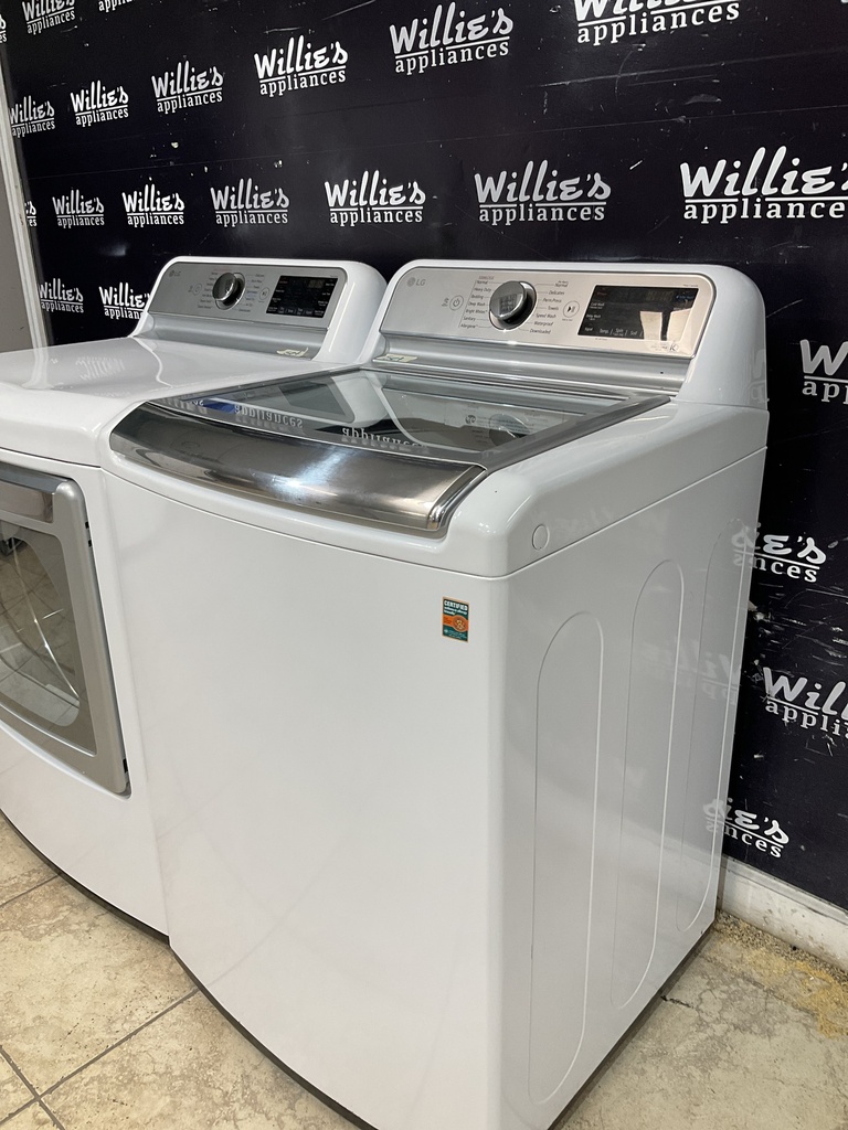 Lg Used Electric Dryer 220volts (30 AMP) 27inches {4 prong} (White)