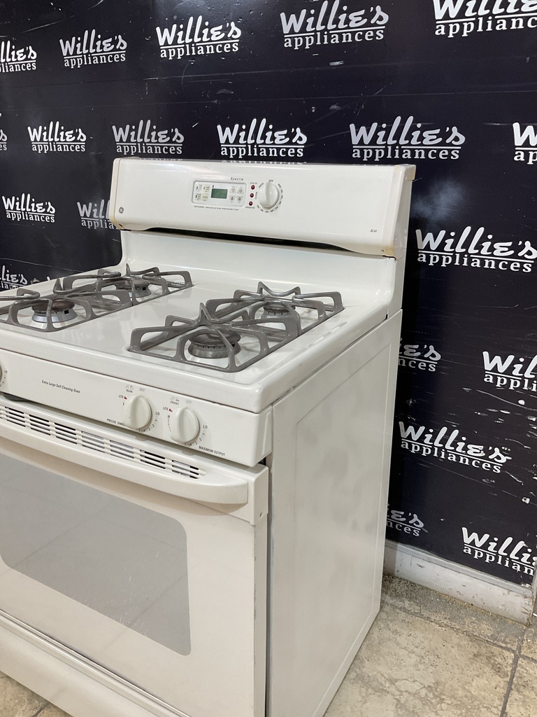 Ge Used Natural Gas Stove 30inches (Bisque) 