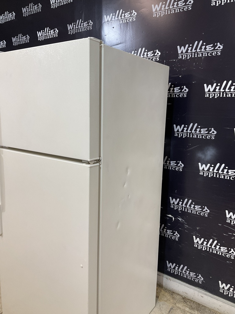 Ge Used Refrigerator Top and Bottom 28x64 1/2” (Bisque) 