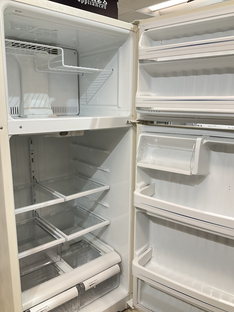 Ge Used Refrigerator Top and Bottom 28x64 1/2” (Bisque) 