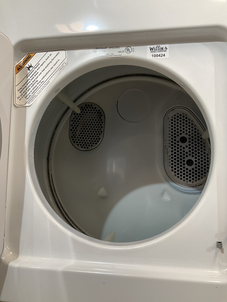 Whirlpool Used Electric Unit Stackable 220volts (30 AMP) 24x71 1/2” {3 prong} (White) 