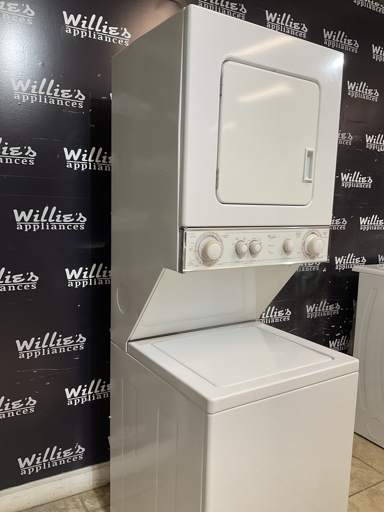 Whirlpool Used Electric Unit Stackable 220volts (30 AMP) 24x71 1/2”inches {3 prong} (White) 