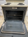Hotpoint Used Electric Stove 220volts (40/50 AMP) 30inches {no cord} (Bisque/Black) 