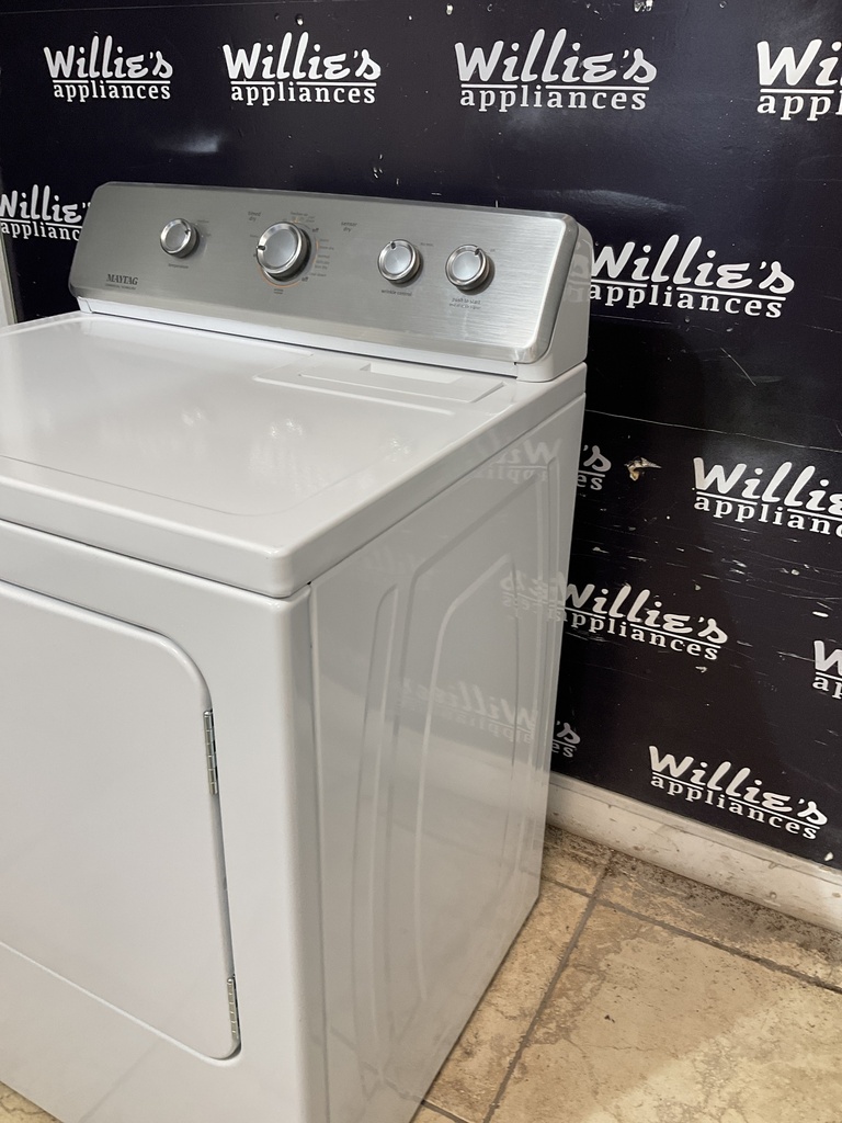 Maytag Used Electric Dryer 220volts (30 AMP) 29inches {3 prong} (White) 