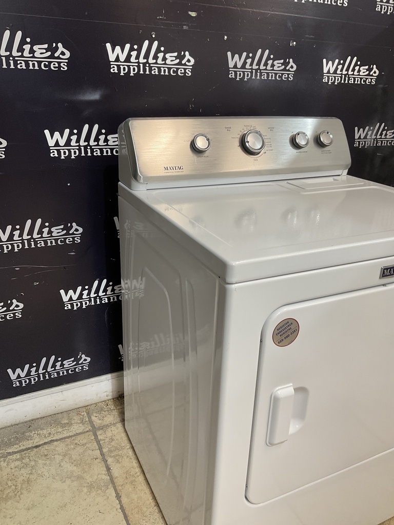 Maytag Used Electric Dryer 220volts (30 AMP) 29inches {3 prong} (White) 