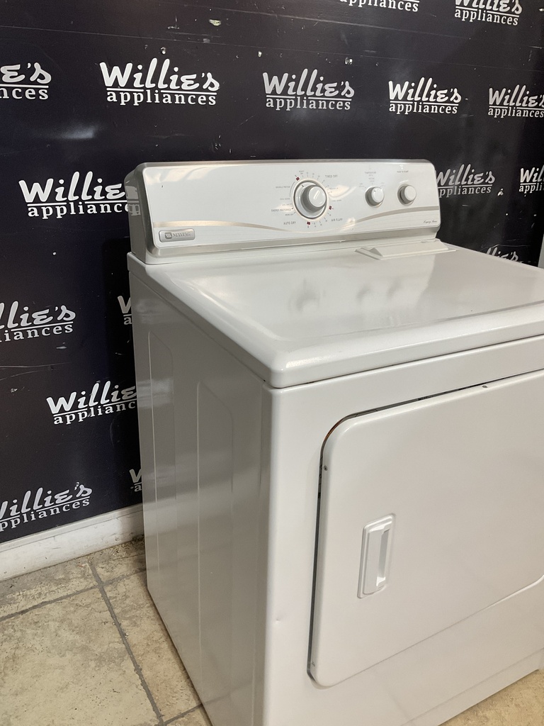 Maytag Used Electric Dryer 220volts (30 AMP) 29inches {3 prong} (White) 