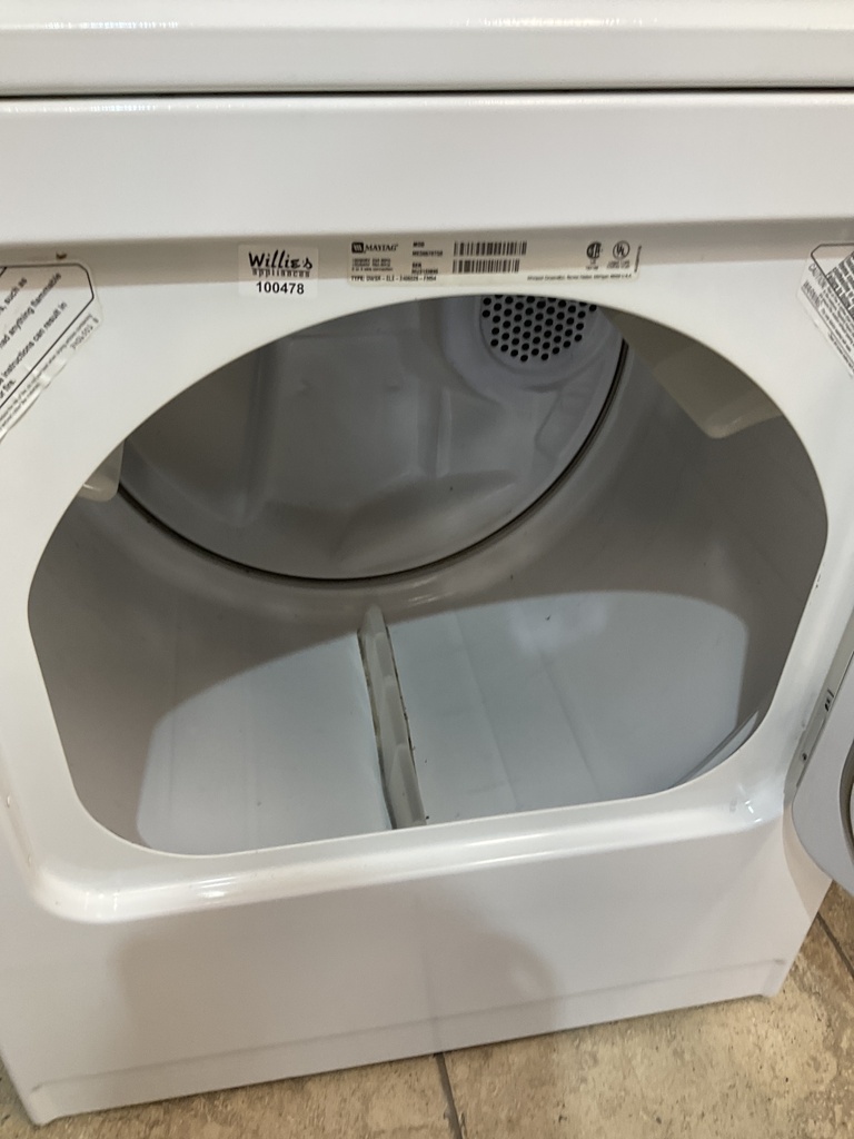Maytag Used Electric Dryer 220volts (30 AMP) 29inches {3 prong} (White) 
