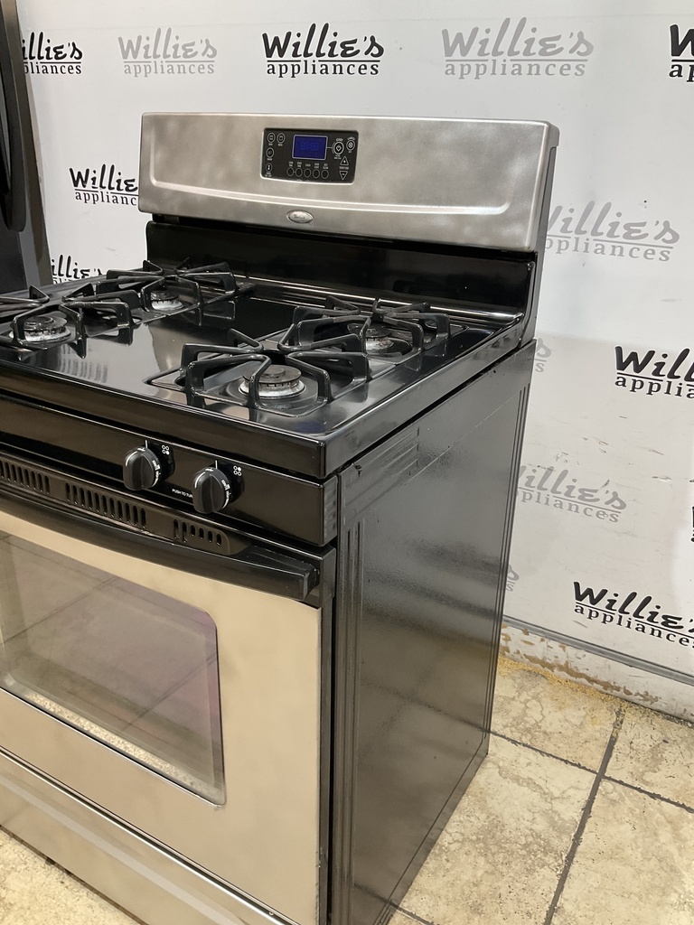 Whirlpool Used Natural Gas Stove 30inches (Stainless Steel) 
