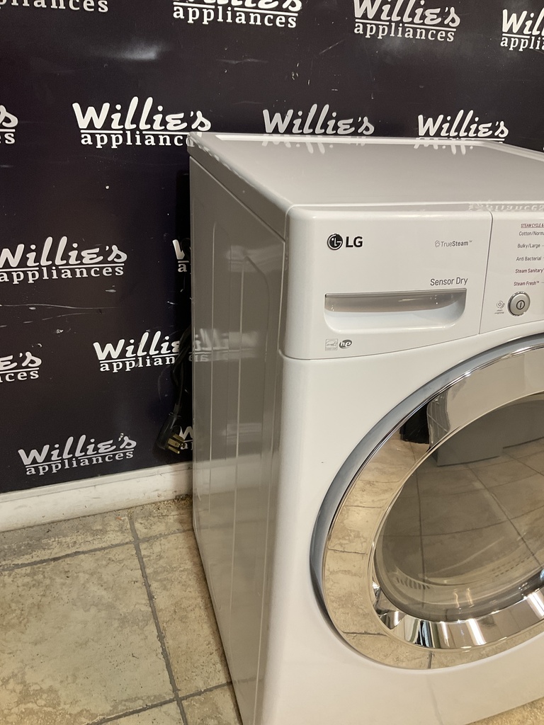 Lg Used Electric Dryer 220volts (30 AMP) 27inches {4 prong} (White) 