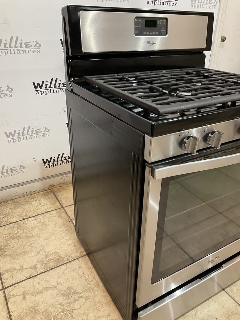 Whirlpool Used Natural Gas Stove 30inches (Stainless Steel)