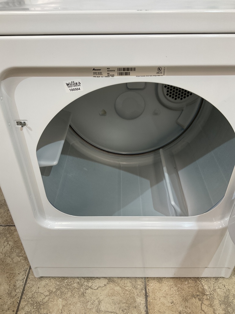 Amana Used Electric Dryer 220volts (30 AMP) 29inches {3 prong} (White)
