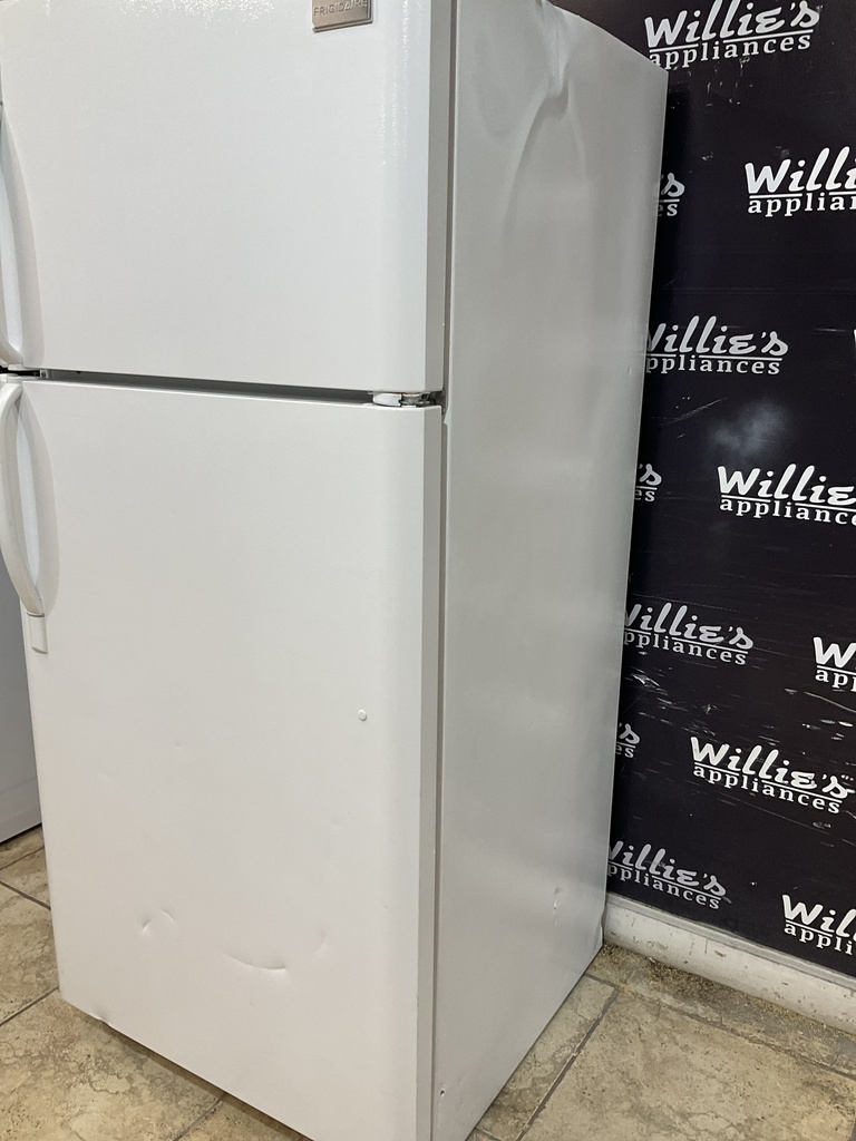 Frigidaire Used Refrigerator Top and Bottom 30x65 1/2” (White) 
