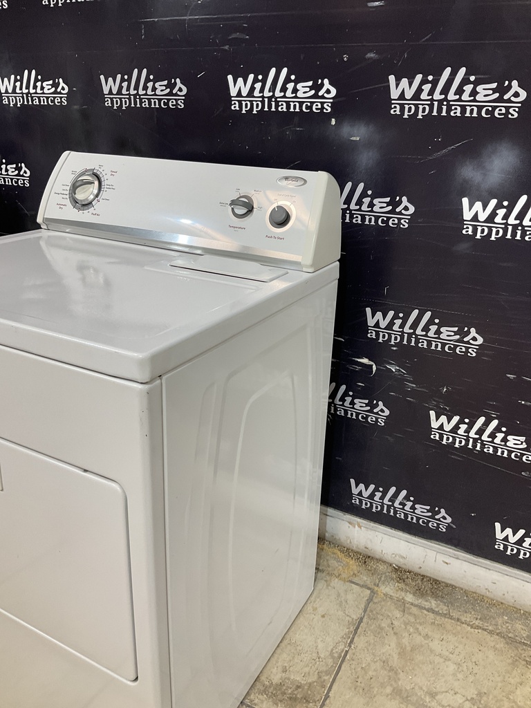 Whirlpool Used Electric Dryer 220volts (30 AMP) 29inches {3 prong} (Ehite) 