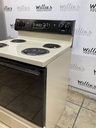 Hotpoint Used Electric Stove 220volts (40/60 AMP) 30inches {no cord} (Bisque/Black)