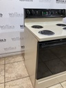 Hotpoint Used Electric Stove 220volts (40/60 AMP) 30inches {no cord} (Bisque/Black)